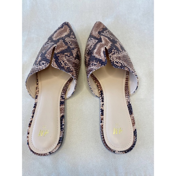 H&M Snakeskin Pointed Slides - Picture 5 of 8
